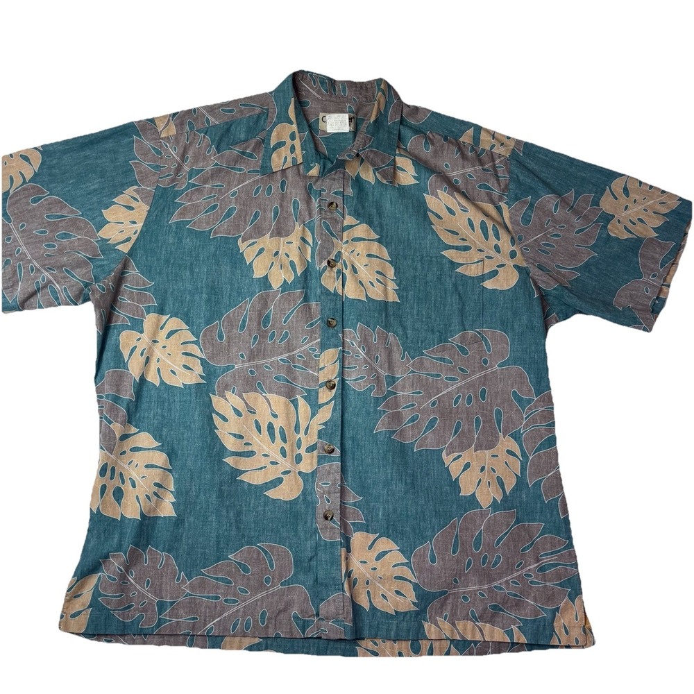 COOKE STREET Honolulu‎ Tropical Aloha Hawaiian Shirt Mens Large